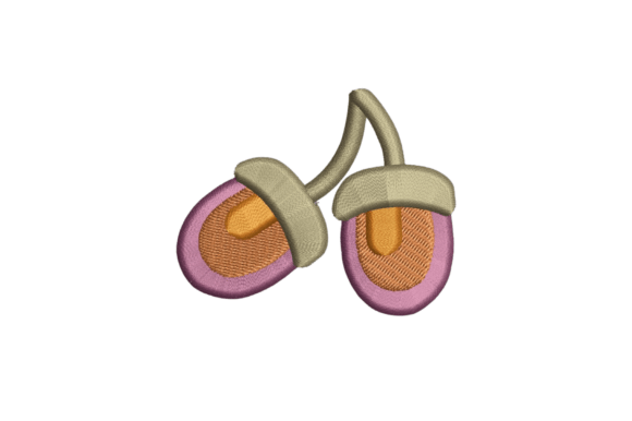Acorn Machine Embroidery Design