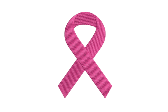Breast Cancer Ribbon Embroidery Design