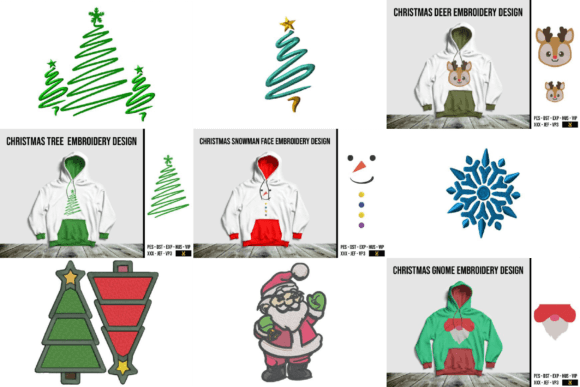 Christmas Embroidery Set