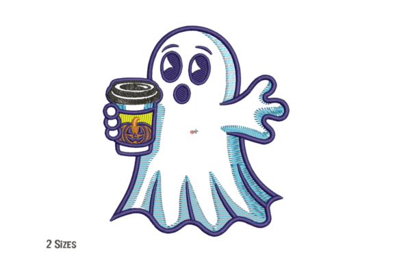Halloween Ghost Embroidery Design