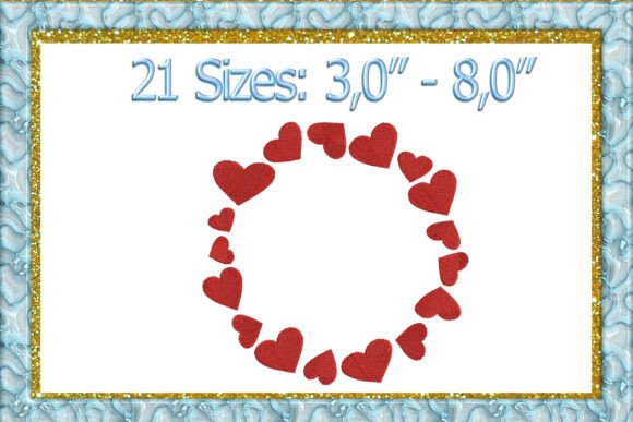 Heart Frame Monogram Embroidery