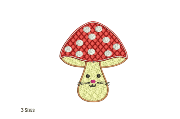 Mushroom Machine Embroidery Design