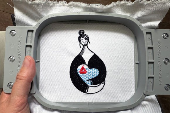 Nautical Girl Machine Embroidery Design