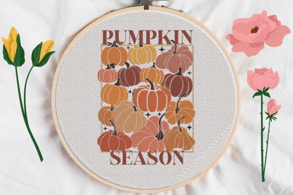 Pumpkin Season Embroidery