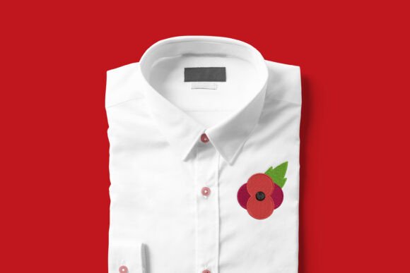 Remembrance Poppy Mini Embroidery