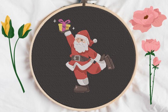 Santa Claus Christmas Embroidery