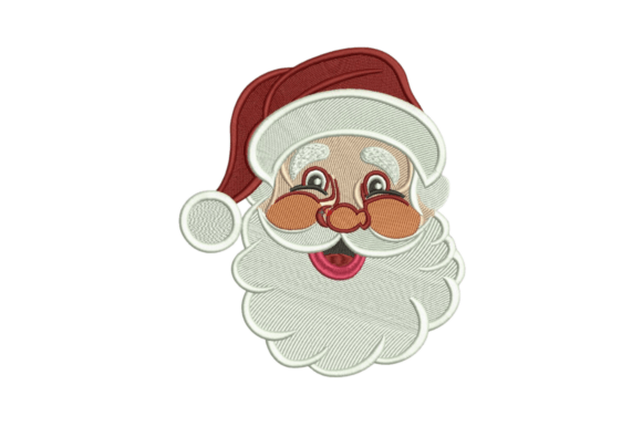 Santa Claus Head Embroidery Designs